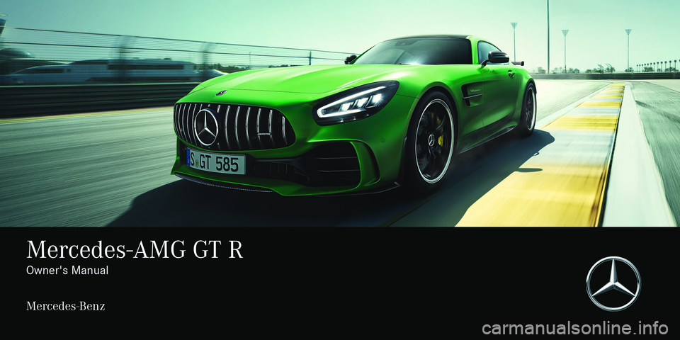 MERCEDES-BENZ AMG GT R-ROADSTER 2020  Owners Manual 