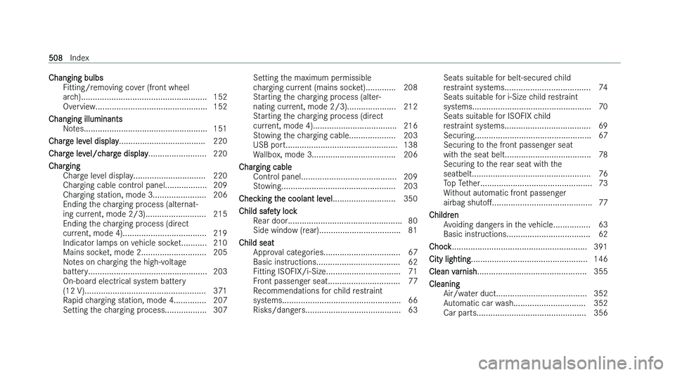 MERCEDES-BENZ B-CLASS HATCHBACK 2022  Owners Manual �C�h�a�n�g�i�n�g� �b�u�l�b�s
�F �i�t�t�i�n�g�/�r�e�m�o�v�i�n�g� �c�o�v�e�r� �(�f�r�o�n�t� �w�h�e�e�l
�a�r�c�h�)�.�.�.�.�.�.�.�.�.�.�.�.�.�.�.�.�.�.�.�.�.�.�.�.�.�.�.�.�.�.�.�.�.�.�.�.�.�.�.�.�.�.�.�.�