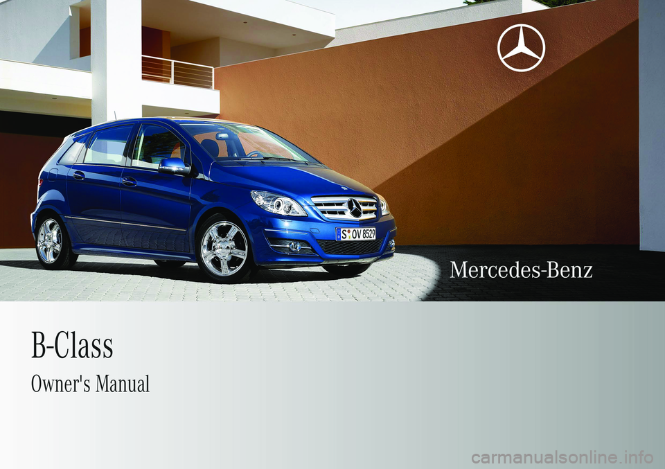 MERCEDES-BENZ B-CLASS HATCHBACK 2008  Owners Manual 