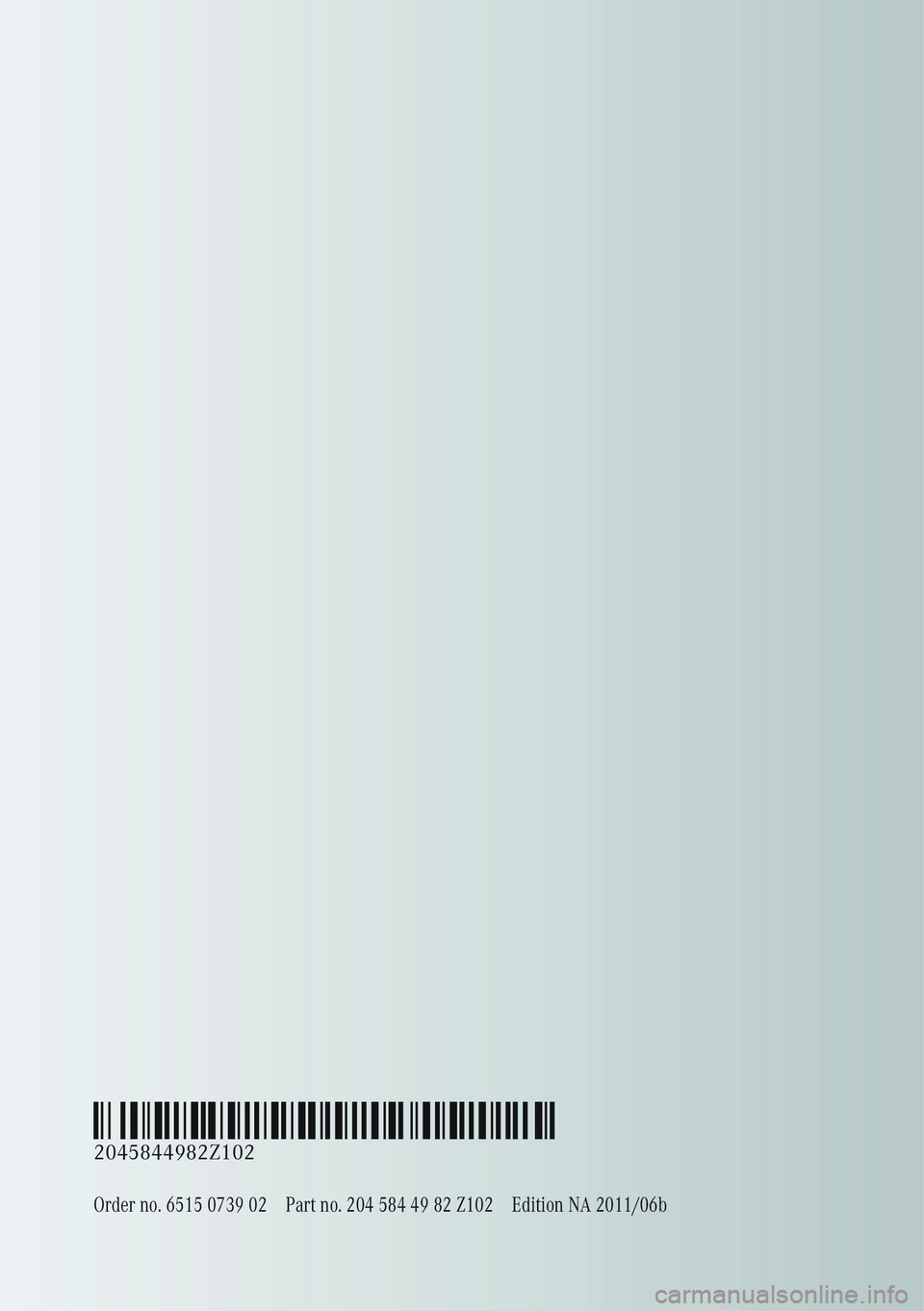 MERCEDES-BENZ C-CLASS COUPE 2011 Owners Manual MERCEDES-BENZ C-CLASS COUPE 2011 Owners Manual