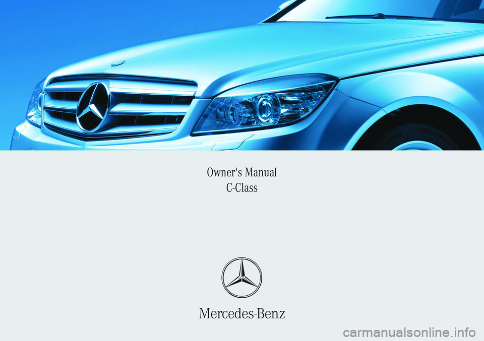 MERCEDES-BENZ C-CLASS SALOON 2007  Owners Manual 