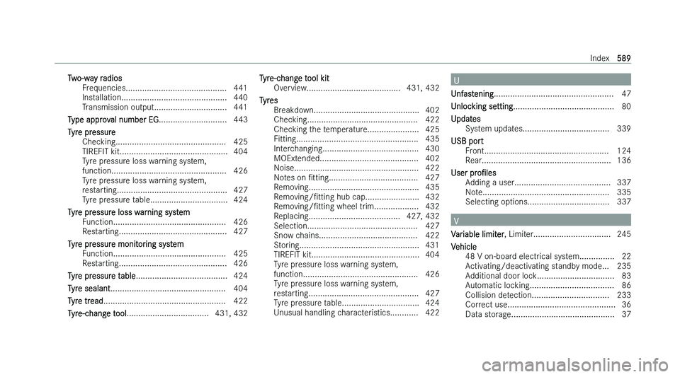 MERCEDES-BENZ C-CLASS ESTATE 2022  Owners Manual �T�w�o�-�w�a�y� �r�a�d�i�o�s
�F �r�e�q�u�e�n�c�i�e�s�.�.�.�.�.�.�.�.�.�.�.�.�.�.�.�.�.�.�.�.�.�.�.�.�.�.�.�.�.�.�.�.�.�.�.�.�.�.�.�.�.�.�. �4�4�1
�I�n�s�t�a�l�l�a�t�i�o�n�.�.�.�.�.�.�.�.�.�.�.�.�.�.�.