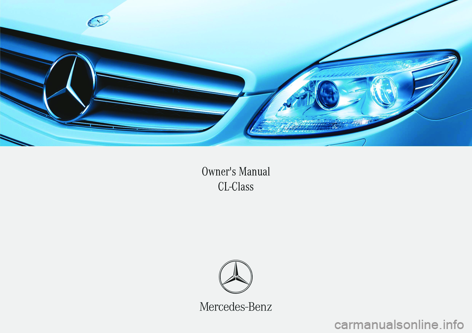 MERCEDES-BENZ CL COUPE 2006  Owners Manual 