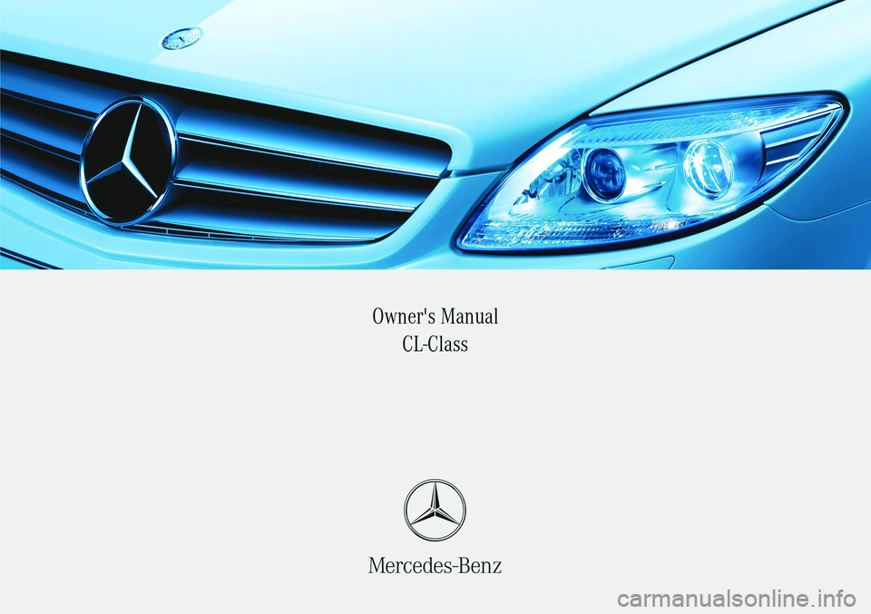 MERCEDES-BENZ CL COUPE 2006 Owners Manual MERCEDES-BENZ CL COUPE 2006 Owners Manual