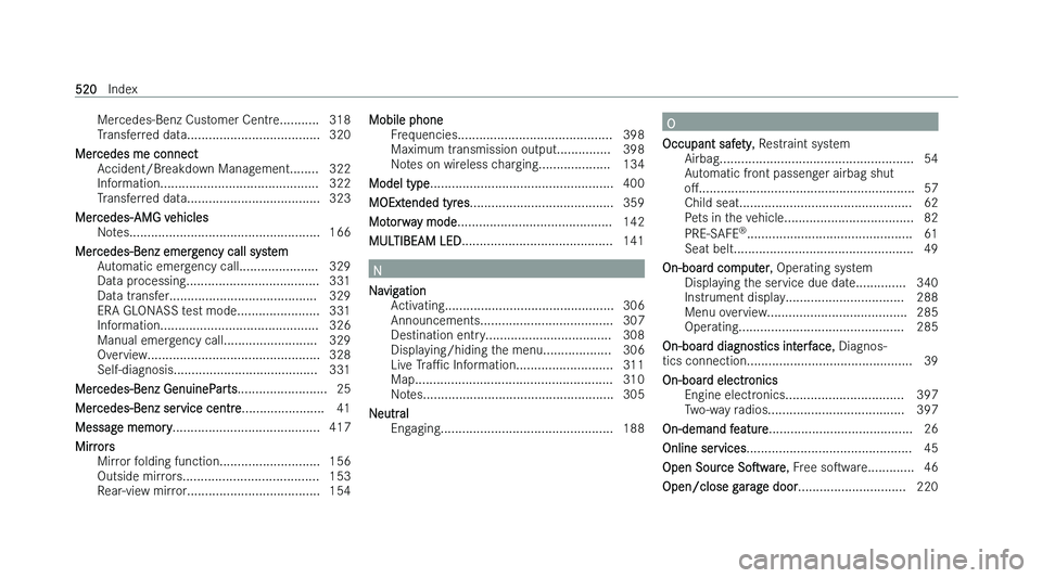MERCEDES-BENZ CLA SHOOTING BRAKE 2022  Owners Manual �M�e�r�c�e�d�e�s�-�B�e�n�z� �C�u�s�t�o�m�e�r� �C�e�n�t�r�e�.�.�.�.�.�.�.�.�.�.�. �3�1�8
�T �r�a�n�s�f�e�r�r�e�d� �d�a�t�a�.�.�.�.�.�.�.�.�.�.�.�.�.�.�.�.�.�.�.�.�.�.�.�.�.�.�.�.�.�.�.�.�.�.�.�.�. �3�2