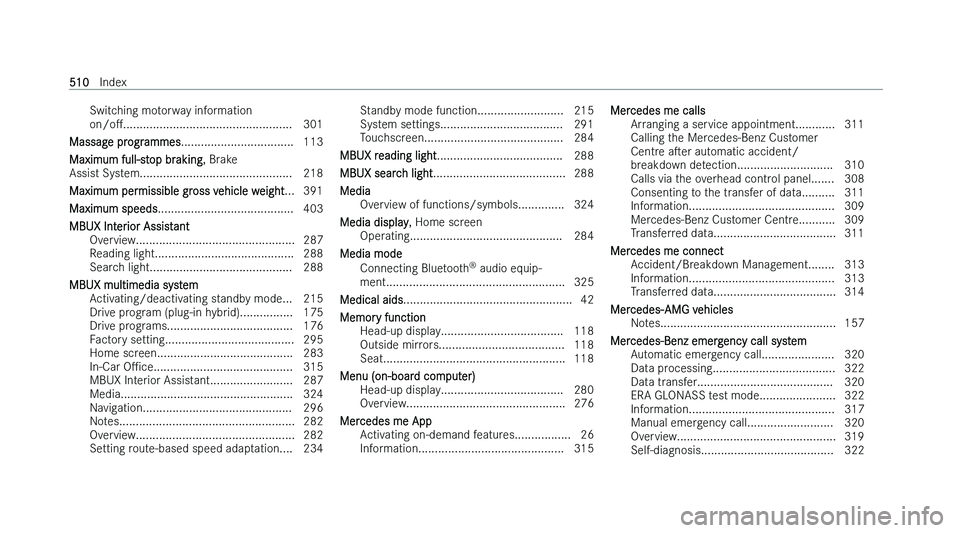 MERCEDES-BENZ CLA COUPE 2022  Owners Manual �S�w�i�t�c�h�i�n�g� �m�o�t�o�r�w�a�y� �i�n�f�o�r�m�a�t�i�o�n
�o�n�/�oM
�.�.�.�.�.�.�.�.�.�.�.�.�.�.�.�.�.�.�.�.�.�.�.�.�.�.�.�.�.�.�.�.�.�.�.�.�.�.�.�.�.�.�.�.�.�.�.�.�.�.�.
�3�0�1
�M�a�s�s�a�g�e� �p