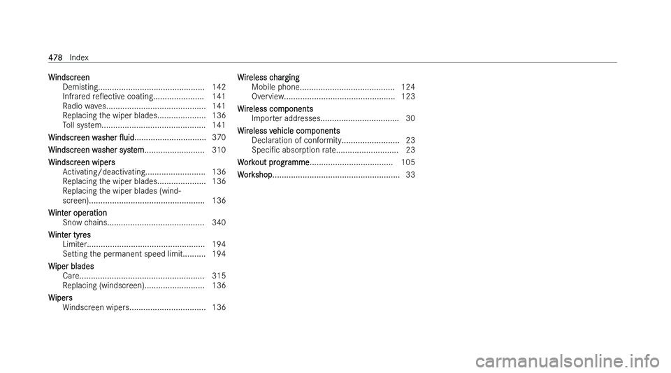 MERCEDES-BENZ CLS COUPE 2022  Owners Manual �W�i�n�d�s�c�r�e�e�n
�D�e�m�i�s �t�i�n�g�.�.�.�.�.�.�.�.�.�.�.�.�.�.�.�.�.�.�.�.�.�.�.�.�.�.�.�.�.�.�.�.�.�.�.�.�.�.�.�.�.�.�.�.�.�. �1�4�2
�I�n�f�r�a�r�e�d�  �r�eO�e�c�t�i�v�e� �c�o�a�t�i�n�g�.�.�.�