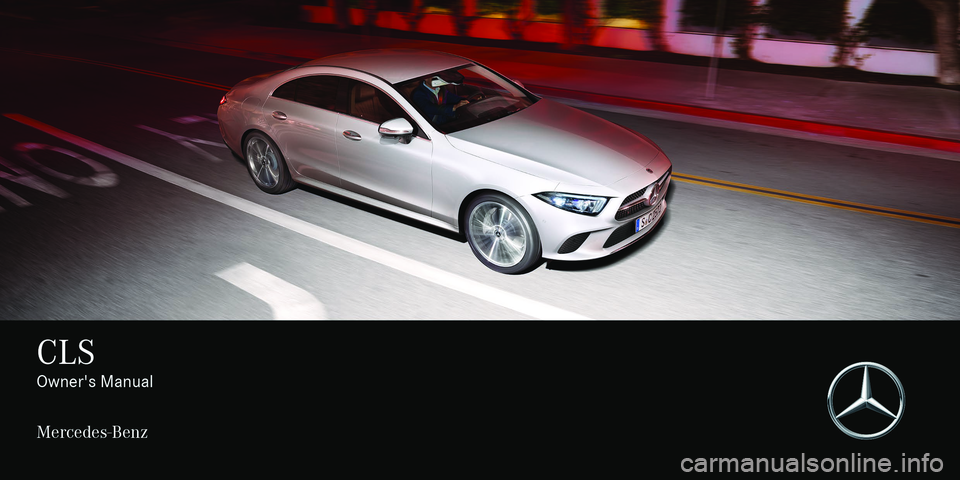 MERCEDES-BENZ CLS COUPE 2020  Owners Manual 