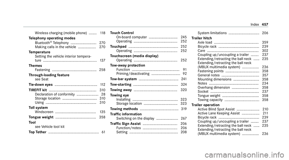 MERCEDES-BENZ CLS COUPE 2020 Owners Manual Wi
reless charging (mobile phone) ........ 11 8
Te lephony operating modes
Blue tooth ®
Te lephony .......................... 270
Making calls in theve hicle .................. 270
Te mp erature
Sett MERCEDES-BENZ CLS COUPE 2020 Owners Manual Wi
reless charging (mobile phone) ........ 11 8
Te lephony operating modes
Blue tooth ®
Te lephony .......................... 270
Making calls in theve hicle .................. 270
Te mp erature
Sett