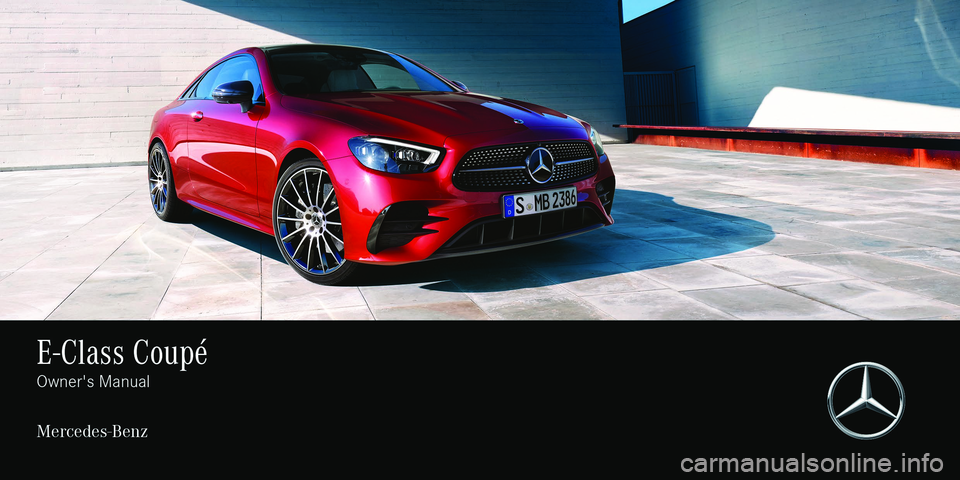 MERCEDES-BENZ E-CLASS COUPE 2021  Owners Manual 