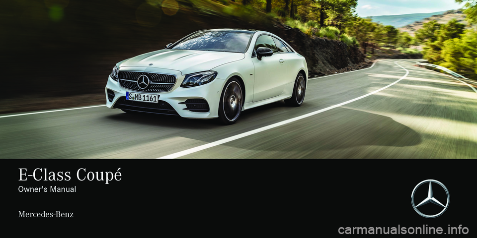 MERCEDES-BENZ E-CLASS COUPE 2018  Owners Manual 