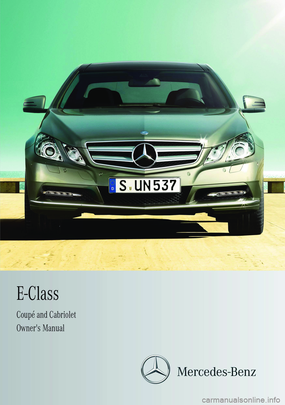 MERCEDES-BENZ E-CLASS COUPE 2012  Owners Manual 