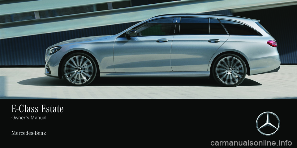MERCEDES-BENZ E-CLASS ESTATE 2021  Owners Manual 
