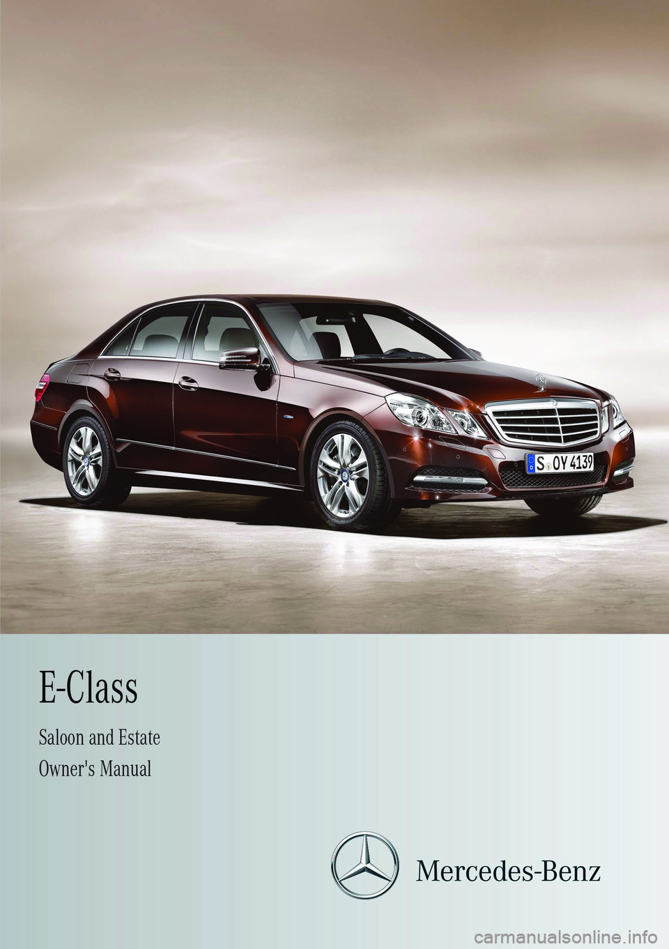 MERCEDES-BENZ E-CLASS ESTATE 2012  Owners Manual 