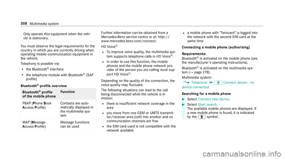 MERCEDES-BENZ E-CLASS SALOON 2016  Owners Manual Only operate
this equipment when theve hi‐
cle is stationar y. Yo
u must obse rveth e legal requ irements forthe
country in whi chyou are cur rently driving when
operating mobile communication equip MERCEDES-BENZ E-CLASS SALOON 2016  Owners Manual Only operate
this equipment when theve hi‐
cle is stationar y. Yo
u must obse rveth e legal requ irements forthe
country in whi chyou are cur rently driving when
operating mobile communication equip