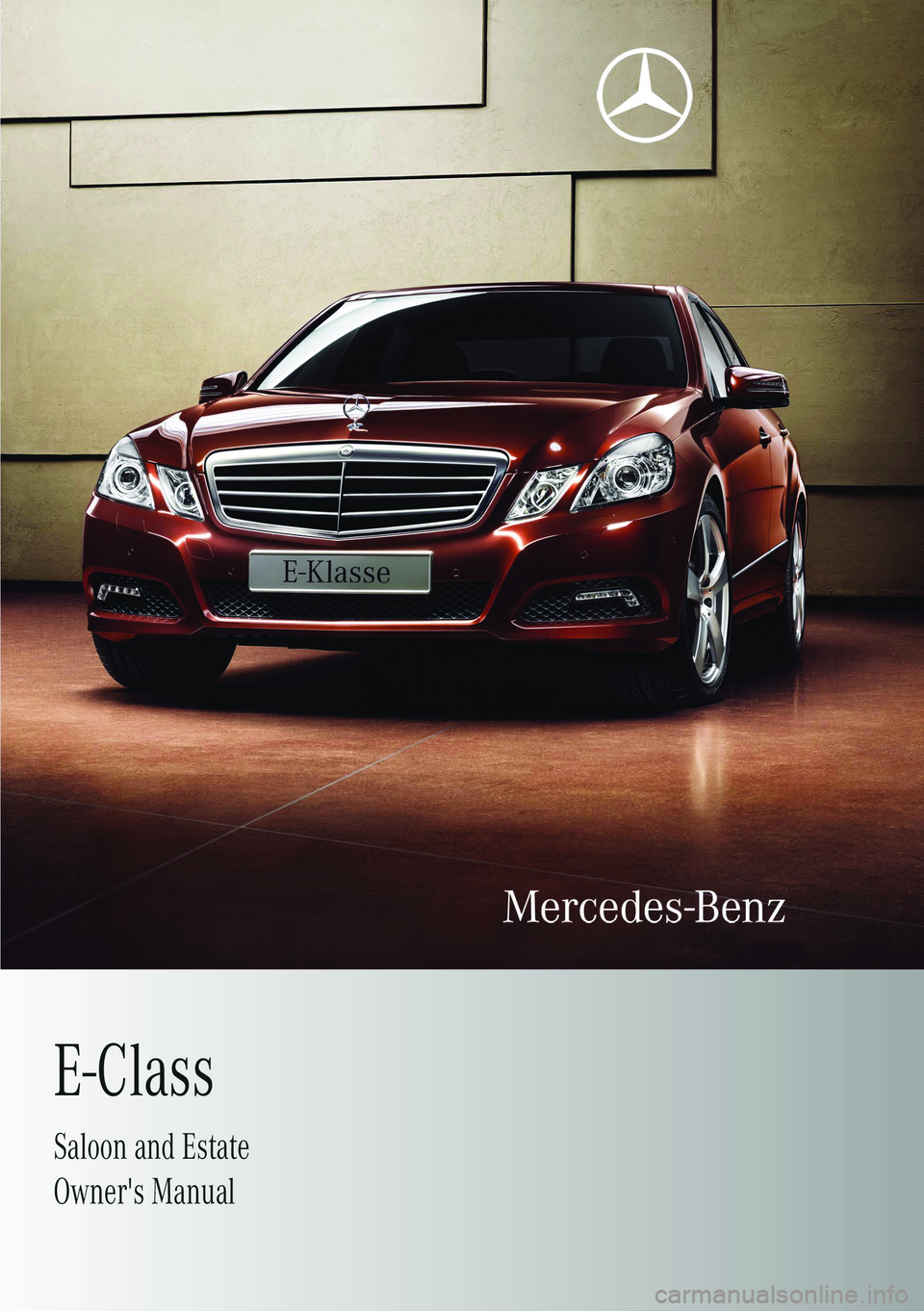 MERCEDES-BENZ E-CLASS SALOON 2009  Owners Manual 
