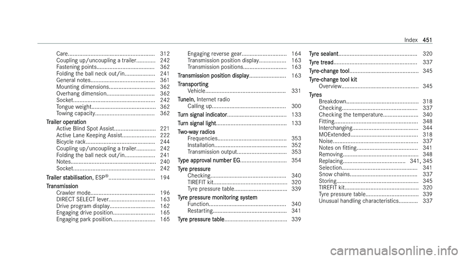 MERCEDES-BENZ EQA SUV 2022  Owners Manual �C�a�r�e�.�.�.�.�.�.�.�.�.�.�.�.�.�.�.�.�.�.�.�.�.�.�.�.�.�.�.�.�.�.�.�.�.�.�.�.�.�.�.�.�.�.�.�.�.�.�.�.�.�.�.�.�.�. �3�1�2
�C�o�u�p�l�i�n�g� �u�p�/�u�n�c�o�u�p�l�i�n�g� �a� �t�r �a�i�l�e�r�.�.�.�.�.�