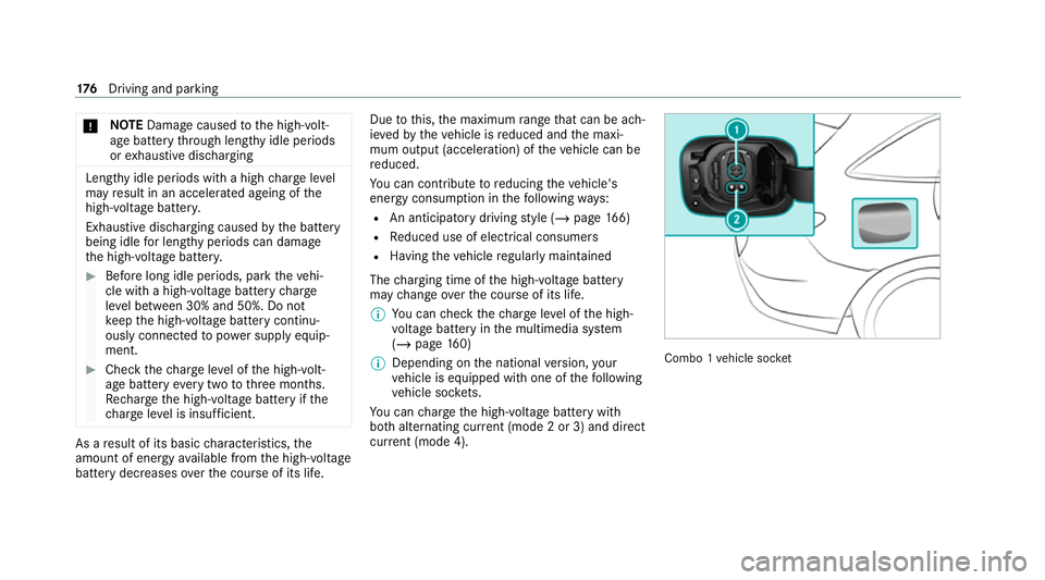 MERCEDES-BENZ EQC SUV 2019 Owners Manual *
NO
TEDama gecaused tothe high-volt‐
age battery thro ugh lengt hyidle periods
or exhaustive discharging Lengt
hyidle periods with a high charge level
may result in an accelerated ageing of the
hig MERCEDES-BENZ EQC SUV 2019 Owners Manual *
NO
TEDama gecaused tothe high-volt‐
age battery thro ugh lengt hyidle periods
or exhaustive discharging Lengt
hyidle periods with a high charge level
may result in an accelerated ageing of the
hig