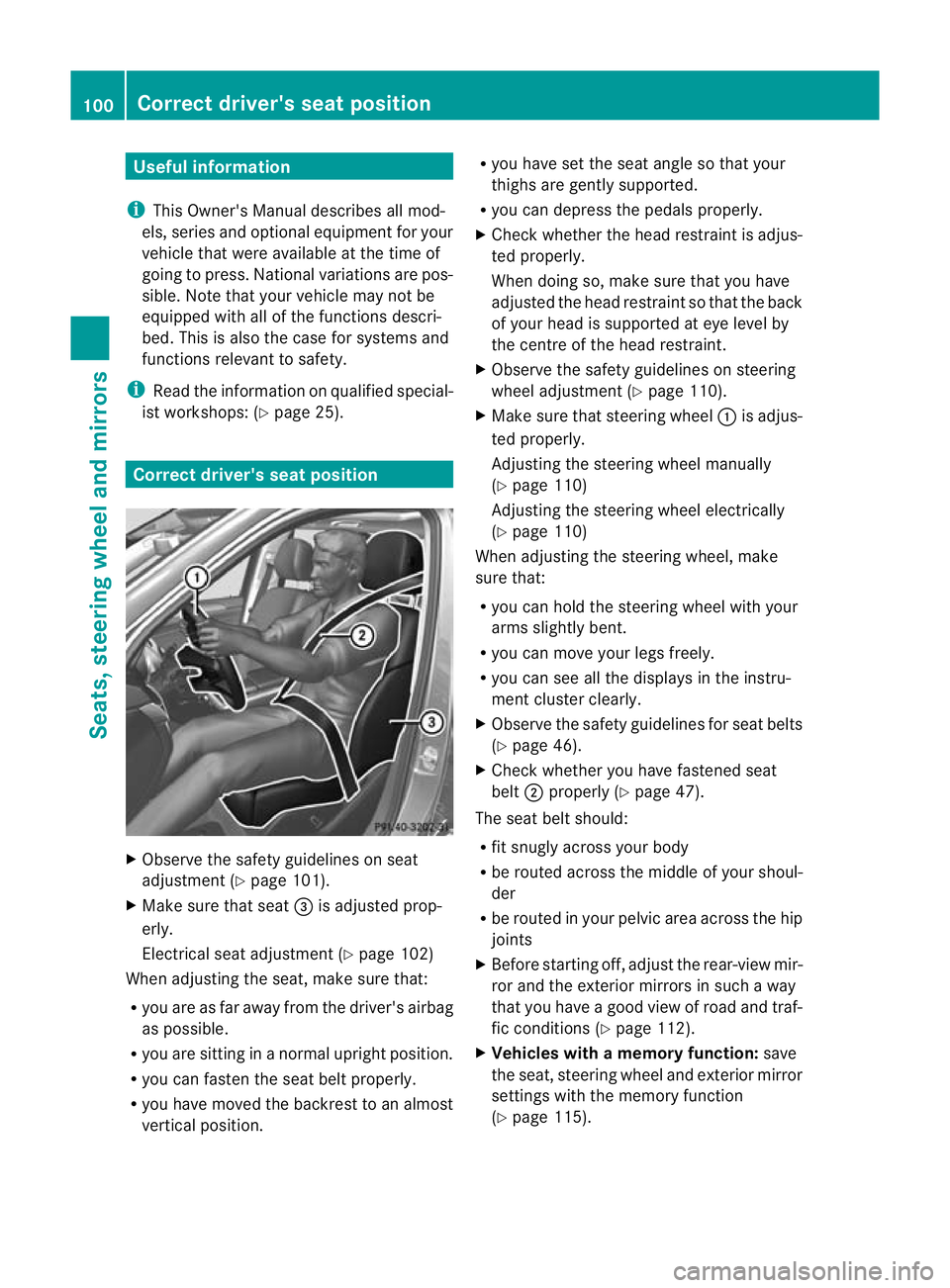 MERCEDES-BENZ GL SUV 2012  Owners Manual Usefu
linfor mati on
i This Owner's Manual describes all mod-
els, series and optional equipment for your
vehicle that were available at the time of
going to press. National variation sare pos-
si