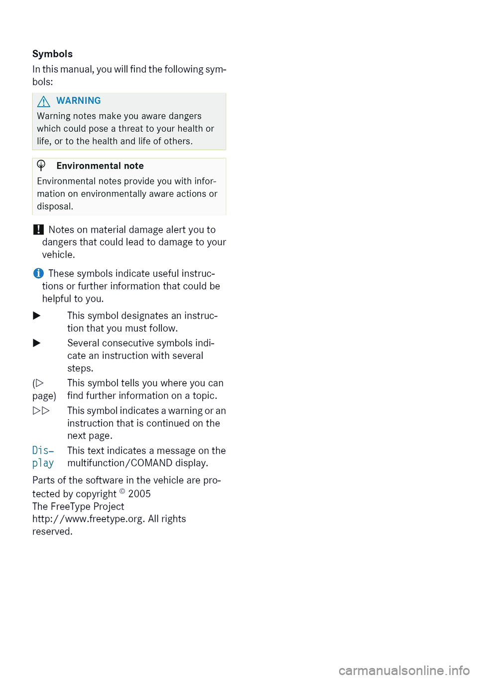MERCEDES-BENZ GLA SUV 2013 Owners Manual MERCEDES-BENZ GLA SUV 2013 Owners Manual