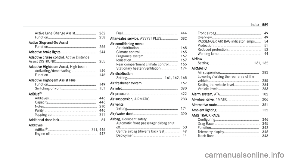MERCEDES-BENZ GLC SUV 2022  Owners Manual �A�c�t�i�v�e� �L�a�n�e� �C�h�a�n�g�e� �A�s�s�i�s�t�.�.�.�.�.�.�.�.�.�.�.�.�.�.�.�.�.�.�.�.�. �2�6�2
�F �u�n�c�t�i�o�n�.�.�.�.�.�.�.�.�.�.�.�.�.�.�.�.�.�.�.�.�.�.�.�.�.�.�.�.�.�.�.�.�.�.�.�.�.�.�.�.�.�