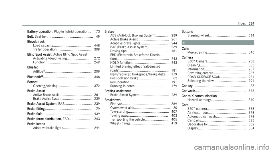 MERCEDES-BENZ GLE COUPE 2022  Owners Manual �B�a�t�t�e�r�y� �o�p�e�r�a�t�i�o�n
�,� �P�l�u�g�-�i�n� �h �y�b�r�i�d� �o�p�e�r�a�t�i�o�n�.�.�. �1�7�3
�B�e�l�t�,� �S�e�a�t� �b�e�l�t�.�.�.�.�.�.�.�.�.�.�.�.�.�.�.�.�.�.�.�.�.�.�.�.�.�.�.�.�.�.�.�.�.�.