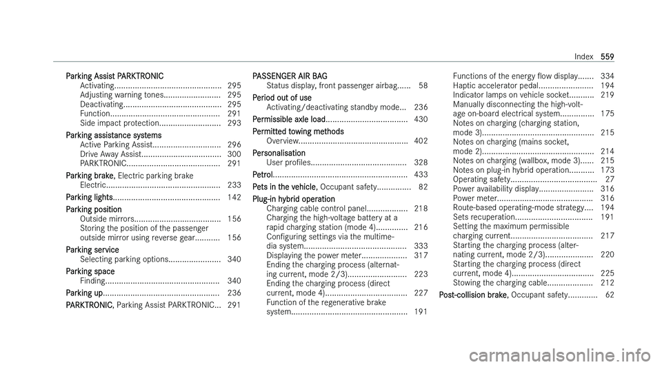 MERCEDES-BENZ GLE COUPE 2022  Owners Manual �P�a�r�k�i�n�g� �A�s�s�i�s�t� �P�A�R�K�T�R�O�N�I�C
�A �c�t�i�v�a�t�i�n�g�.�.�.�.�.�.�.�.�.�.�.�.�.�.�.�.�.�.�.�.�.�.�.�.�.�.�.�.�.�.�.�.�.�.�.�.�.�.�.�.�.�.�.�.�.�.�. �2�9�5
�A�d�j�u�s�t�i�n�g� �w�a�r