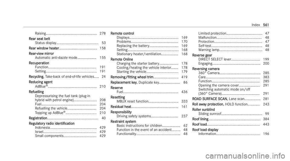 MERCEDES-BENZ GLE COUPE 2022  Owners Manual �R�a�i�s�i�n�g�.�.�.�.�.�.�.�.�.�.�.�.�.�.�.�.�.�.�.�.�.�.�.�.�.�.�.�.�.�.�.�.�.�.�.�.�.�.�.�.�.�.�.�.�.�.�.�.�.�.�. �2�7�8
�R
�e�a�r� �s�e�a�t� �b�e�l�t �S�t�a�t�u�s� �d�i�s�p�l�a�y�.�.�.�.�.�.�.�.�.