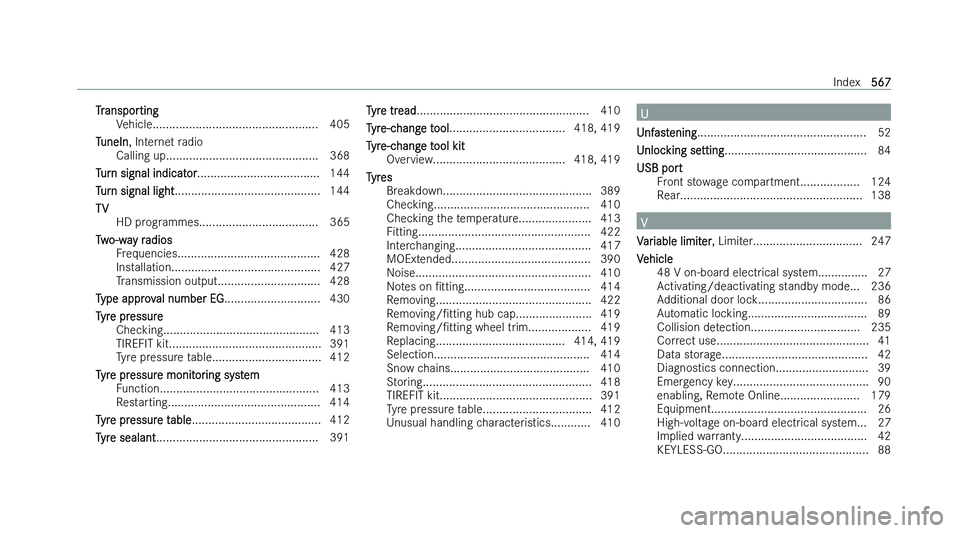 MERCEDES-BENZ GLE COUPE 2022  Owners Manual �T�r�a�n�s�p�o�r�t�i�n�g
�V �e�h�i�c�l�e�.�.�.�.�.�.�.�.�.�.�.�.�.�.�.�.�.�.�.�.�.�.�.�.�.�.�.�.�.�.�.�.�.�.�.�.�.�.�.�.�.�.�.�.�.�.�.�.�.�. �4�0�5
�T�u�n�e�I�n�,� �I�n�t�e�r�n�e�t� �r�a�d�i�o �C�a�l�