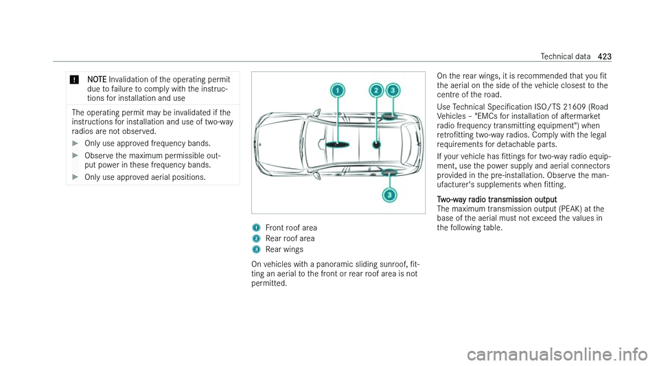 MERCEDES-BENZ GLS SUV 2022  Owners Manual �*
�N�O�T�E � �I�n�v�a�l�i�d�a�t�i�o�n� �o�f� �t�h�e� �o�p�e�r�a�t�i�n�g� �p�e�r�m�i�t
�d�u�e� �t�o� �f�a�i�l�u�r�e� �t�o� �c�o�m�p�l�y� �w�i�t�h� �t�h�e� �i�n�s�t�r�u�c�-
�t�i�o�n�s� �f�o�r� �i�n�s�t