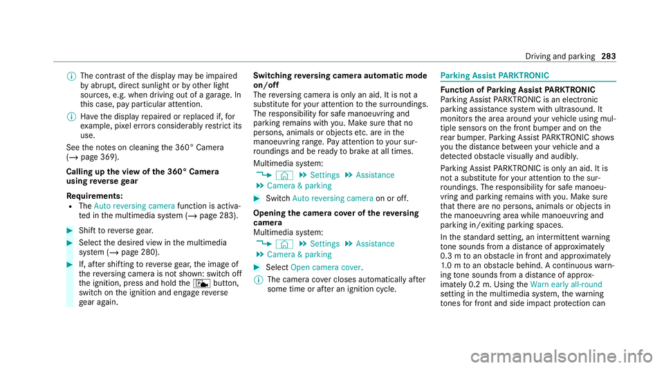MERCEDES-BENZ GLS SUV 2020 Owners Manual %
The contra stof the display may be impaired
by abrupt, direct sunlight or by other light
sources, e.g. when driving out of a garage . In
th is case, pay particular attention.
% Have the display repa MERCEDES-BENZ GLS SUV 2020 Owners Manual %
The contra stof the display may be impaired
by abrupt, direct sunlight or by other light
sources, e.g. when driving out of a garage . In
th is case, pay particular attention.
% Have the display repa