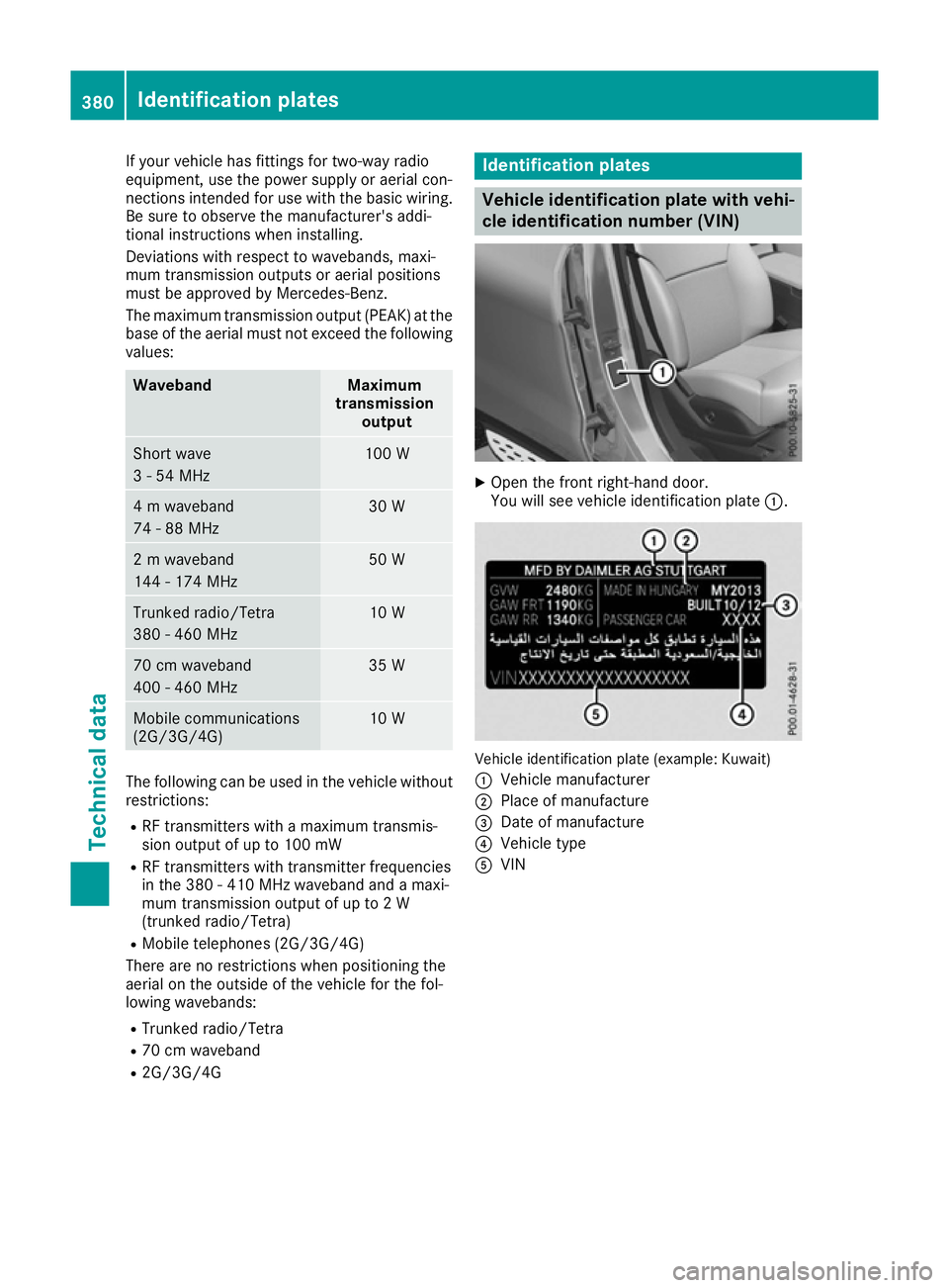 MERCEDES-BENZ GLS SUV 2016 Owners Manual If your vehicle has fittings for two-way radio
equipment, use the power supply or aerial con-
nections intended for use with the basic wiring. Be sure to observe the manufacturer's addi-
tional in MERCEDES-BENZ GLS SUV 2016 Owners Manual If your vehicle has fittings for two-way radio
equipment, use the power supply or aerial con-
nections intended for use with the basic wiring. Be sure to observe the manufacturer's addi-
tional in