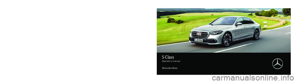 MERCEDES-BENZ S-CLASS SALOON LONG 2022  Owners Manual �D�i�g�i�t�a�l�