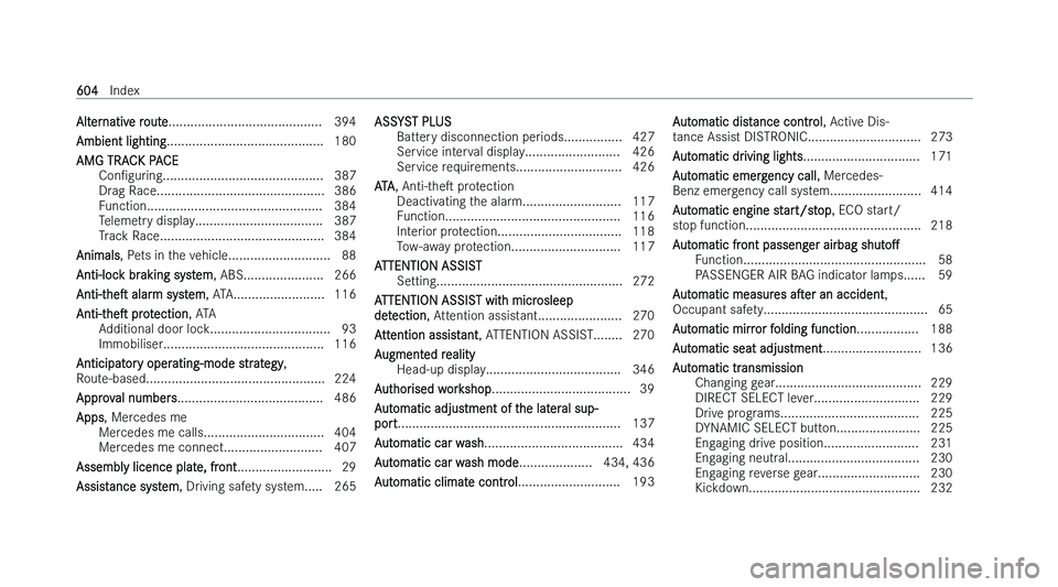 MERCEDES-BENZ S-CLASS SALOON LONG 2022  Owners Manual �A�l�t�e�r�n�a�t�i�v�e� �r�o�u�t�e�.�.�.�.�.�.�.�.�.�.�.�.�.�.�.�.�.�.�.�.�.�.�.�.�.�.�.�.�.�.�.�.�.�.�.�.�.�.�.�.�.�.
�3�9�4
�A�m�b�i�e�n�t� �l�i�g�h�t�i�n�g �.�.�.�.�.�.�.�.�.�.�.�.�.�.�.�.�.�.�.�.�