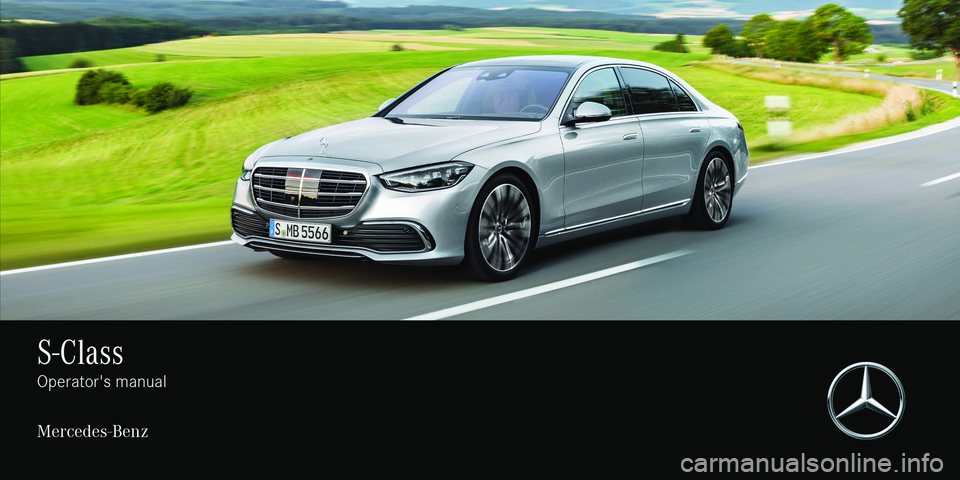 MERCEDES-BENZ S-CLASS SALOON LONG 2021  Owners Manual 