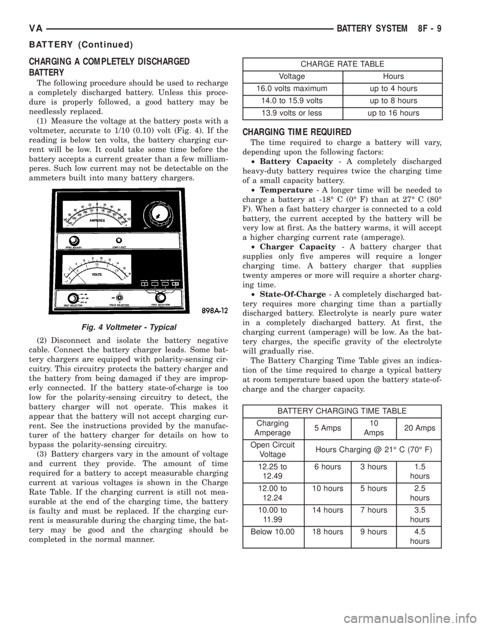 MERCEDES-BENZ SPRINTER 2005 Service Repair Manual CHARGING A COMPLETELY DISCHARGED
BATTERY
The following procedure should be used to recharge
a completely discharged battery. Unless this proce-
dure is properly followed, a good battery may be
needles MERCEDES-BENZ SPRINTER 2005 Service Repair Manual CHARGING A COMPLETELY DISCHARGED
BATTERY
The following procedure should be used to recharge
a completely discharged battery. Unless this proce-
dure is properly followed, a good battery may be
needles