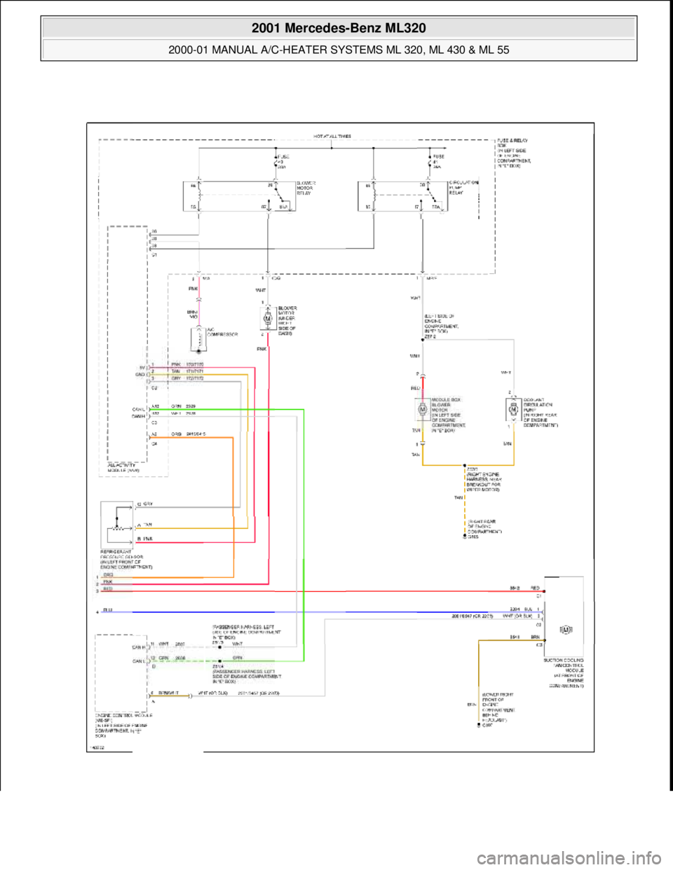 MERCEDES-BENZ ML350 1997 Complete Repair Manual
2001 Mercedes-Benz ML320
2000-01 MANUAL A/C-HEATER SYSTEMS ML 320, ML 430 & ML 55
me
Saturday, October 02, 2010 3:25:10 PMPage 32 © 2006 Mitchell Repair Information Company, LLC. MERCEDES-BENZ ML350 1997 Complete Repair Manual
2001 Mercedes-Benz ML320
2000-01 MANUAL A/C-HEATER SYSTEMS ML 320, ML 430 & ML 55
me
Saturday, October 02, 2010 3:25:10 PMPage 32 © 2006 Mitchell Repair Information Company, LLC.
