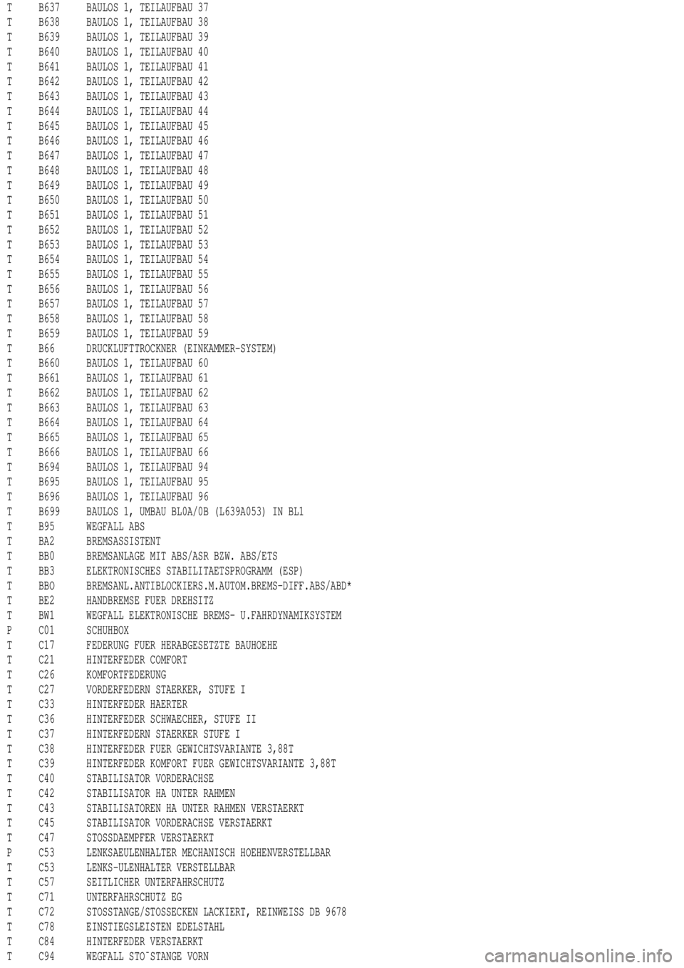 MERCEDES-BENZ ML350 1997 Complete Repair Manual T B637 BAULOS 1, TEILAUFBAU 37
T B638 BAULOS 1, TEILAUFBAU 38
T B639 BAULOS 1, TEILAUFBAU 39
T B640 BAULOS 1, TEILAUFBAU 40
T B641 BAULOS 1, TEILAUFBAU 41
T B642 BAULOS 1, TEILAUFBAU 42
T B643 BAULOS MERCEDES-BENZ ML350 1997 Complete Repair Manual T B637 BAULOS 1, TEILAUFBAU 37
T B638 BAULOS 1, TEILAUFBAU 38
T B639 BAULOS 1, TEILAUFBAU 39
T B640 BAULOS 1, TEILAUFBAU 40
T B641 BAULOS 1, TEILAUFBAU 41
T B642 BAULOS 1, TEILAUFBAU 42
T B643 BAULOS