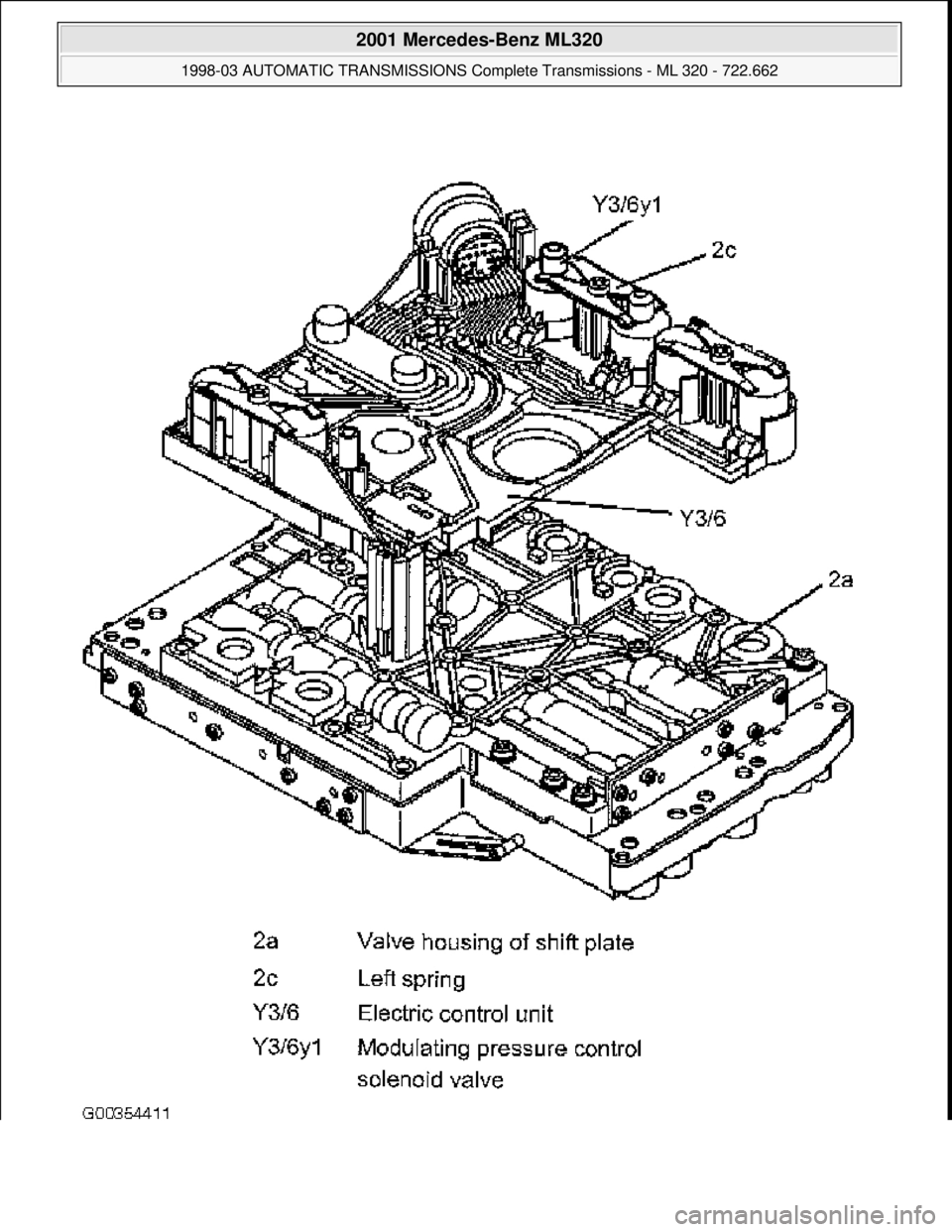 MERCEDES-BENZ ML430 1997  Complete Repair Manual  
2001 Mercedes-Benz ML320 
1998-03 AUTOMATIC TRANSMI SSIONS Complete Transmissions - ML 320 - 722.662  
me  
Saturday, October 02, 2010 3:15:27 PMPage 116 © 2006 Mitchell Repair Information Company,
