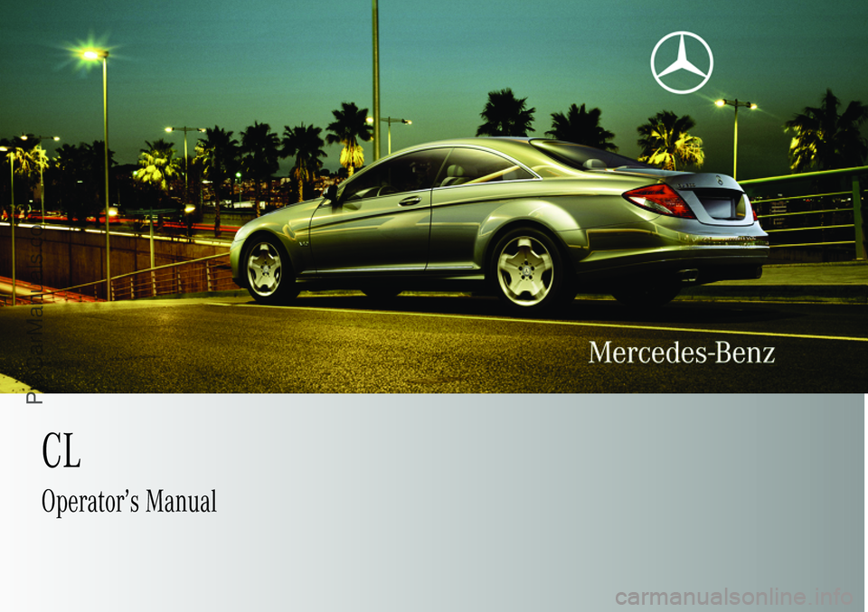 MERCEDES-BENZ CL-CLASS 2009  Owners Manual 