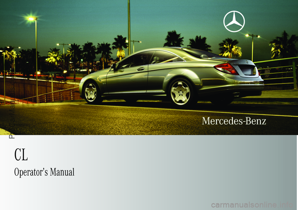 MERCEDES-BENZ CL-CLASS 2009  Owners Manual ProCarManuals.com  