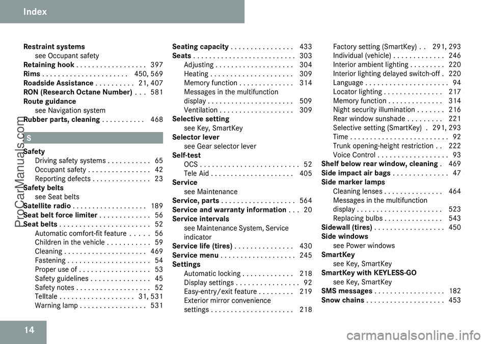 MERCEDES-BENZ CL-CLASS 2009 User Guide ProCarManuals.com MERCEDES-BENZ CL-CLASS 2009 User Guide ProCarManuals.com