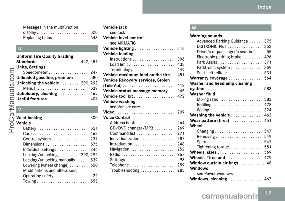 MERCEDES-BENZ CL-CLASS 2009 User Guide ProCarManuals.com MERCEDES-BENZ CL-CLASS 2009 User Guide ProCarManuals.com