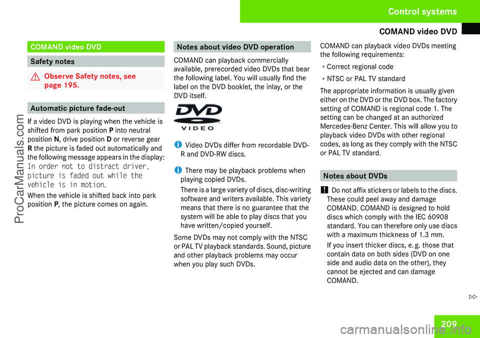 MERCEDES-BENZ CL-CLASS 2009  Owners Manual ProCarManuals.com 