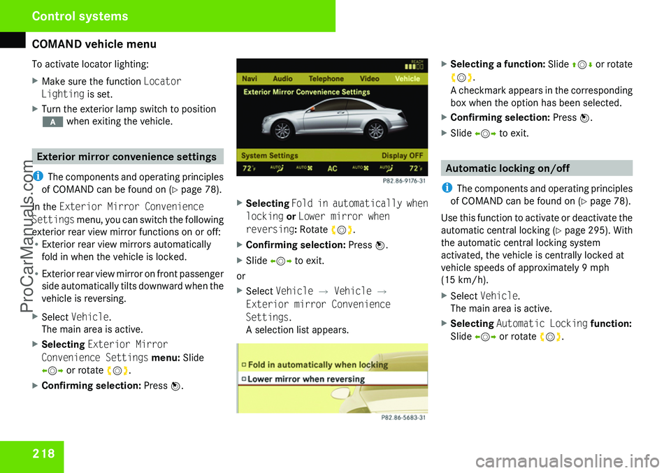 MERCEDES-BENZ CL-CLASS 2009  Owners Manual ProCarManuals.com 