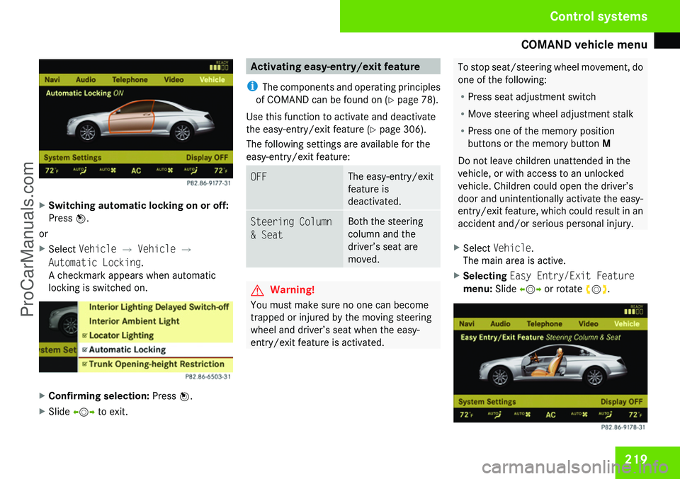 MERCEDES-BENZ CL-CLASS 2009  Owners Manual ProCarManuals.com 