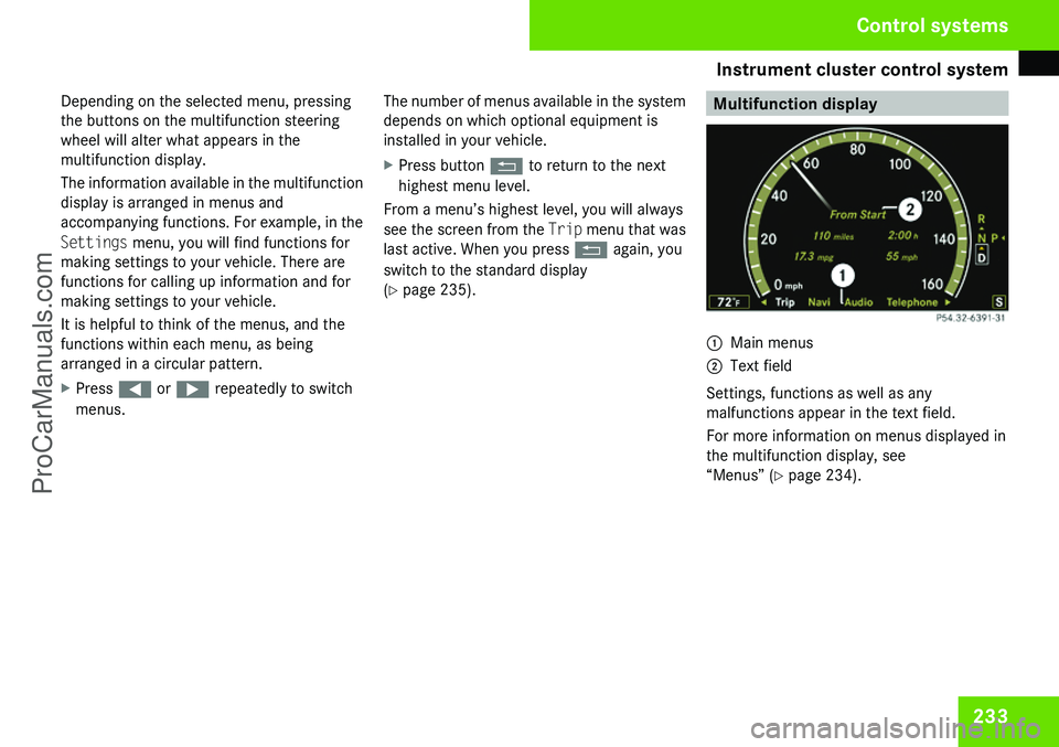 MERCEDES-BENZ CL-CLASS 2009  Owners Manual ProCarManuals.com 