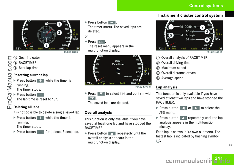 MERCEDES-BENZ CL-CLASS 2009 Owners Manual ProCarManuals.com MERCEDES-BENZ CL-CLASS 2009 Owners Manual ProCarManuals.com