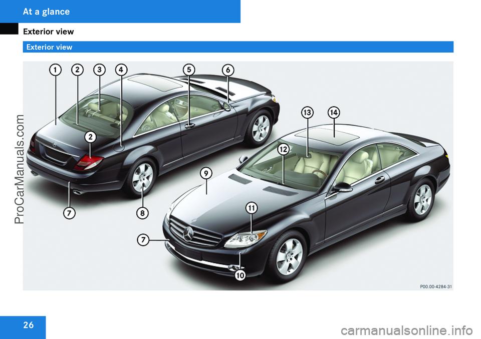 MERCEDES-BENZ CL-CLASS 2009 Owners Manual ProCarManuals.com MERCEDES-BENZ CL-CLASS 2009 Owners Manual ProCarManuals.com