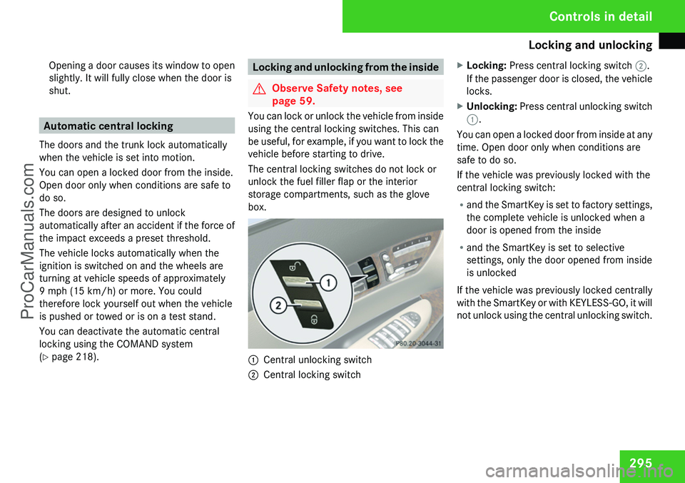 MERCEDES-BENZ CL-CLASS 2009  Owners Manual ProCarManuals.com 